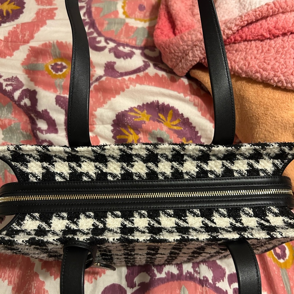 kate spade houndstooth market tote - Picture 5 of 7